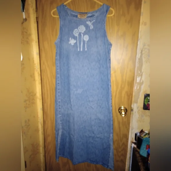 fitted lace wedding dress Denim Jumper Dress for Women Maxi Loose Adjustable Straps Long Jean Dresses  Plus Size Overall Dress with Pockets at Amazon Women's Clothing store